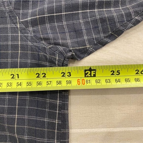 Columbia Convest Shirt Mens Large Grey Plaid Button Up Plaid‎ Short Sleeves - Picture 5 of 9